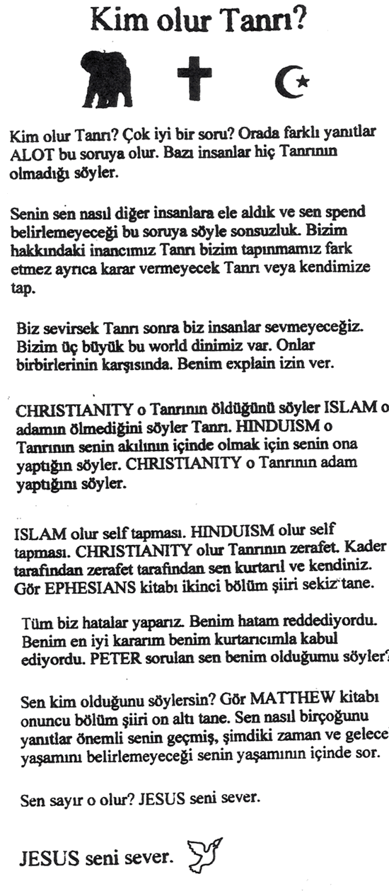 Who Is God? (Turkish version)
