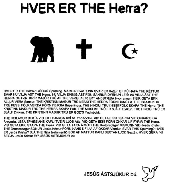 Who Is God? (Icelandic version)