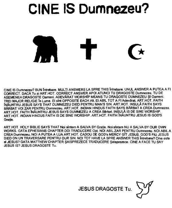 Who Is God? (Romanian version)